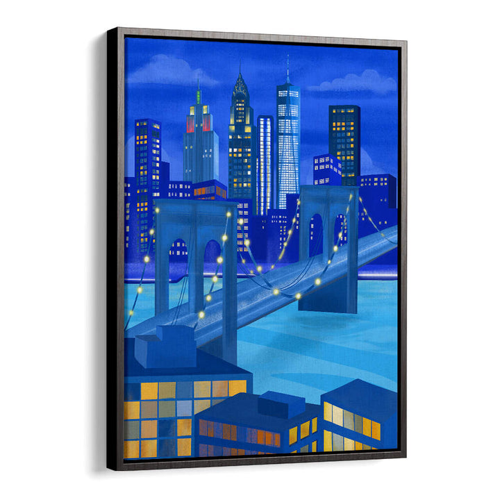 NEW YORK AT NIGHT , TRAVEL POSTERS