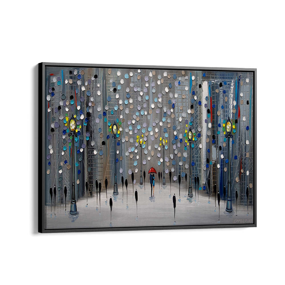 NIGHT CITY PARK , MODERN IMPRESSIONISM PAINTINGS