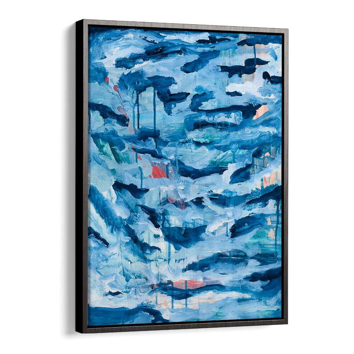 Stunning NORTHERN WINTER, ABSTRACT PAINTINGS in rich blues, perfect for modern decor. Transform your space beautifully.