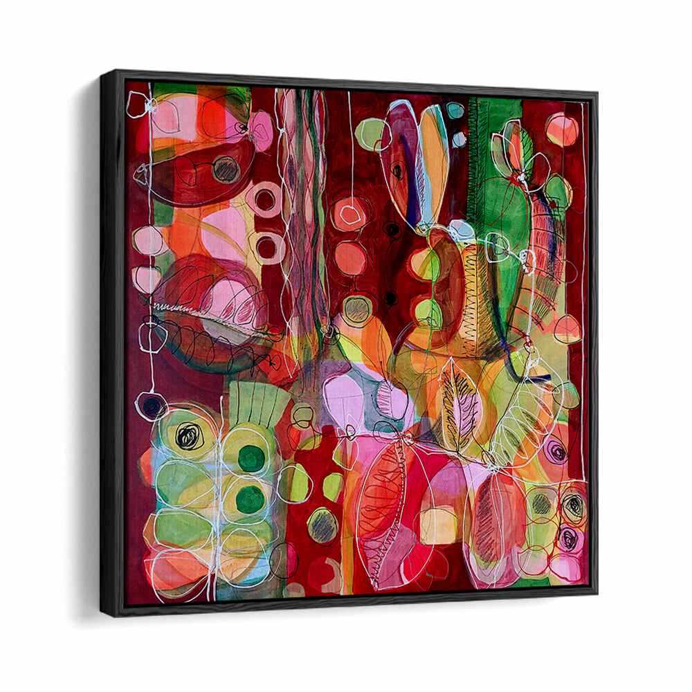Vibrant "Nothing Like Summer" abstract paintings showcase dynamic hues and fluid brush strokes for a stunning visual.