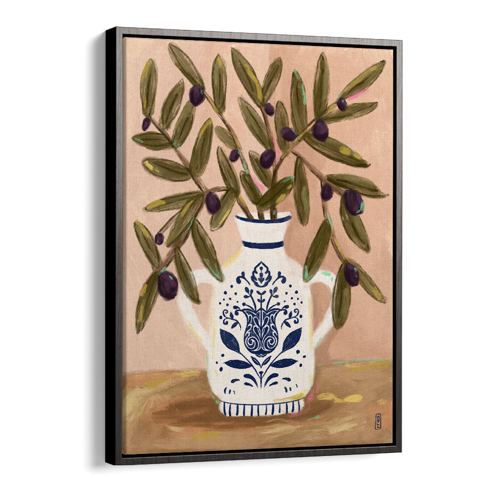 OLIVE BRANCHES IN A POT PAINTING