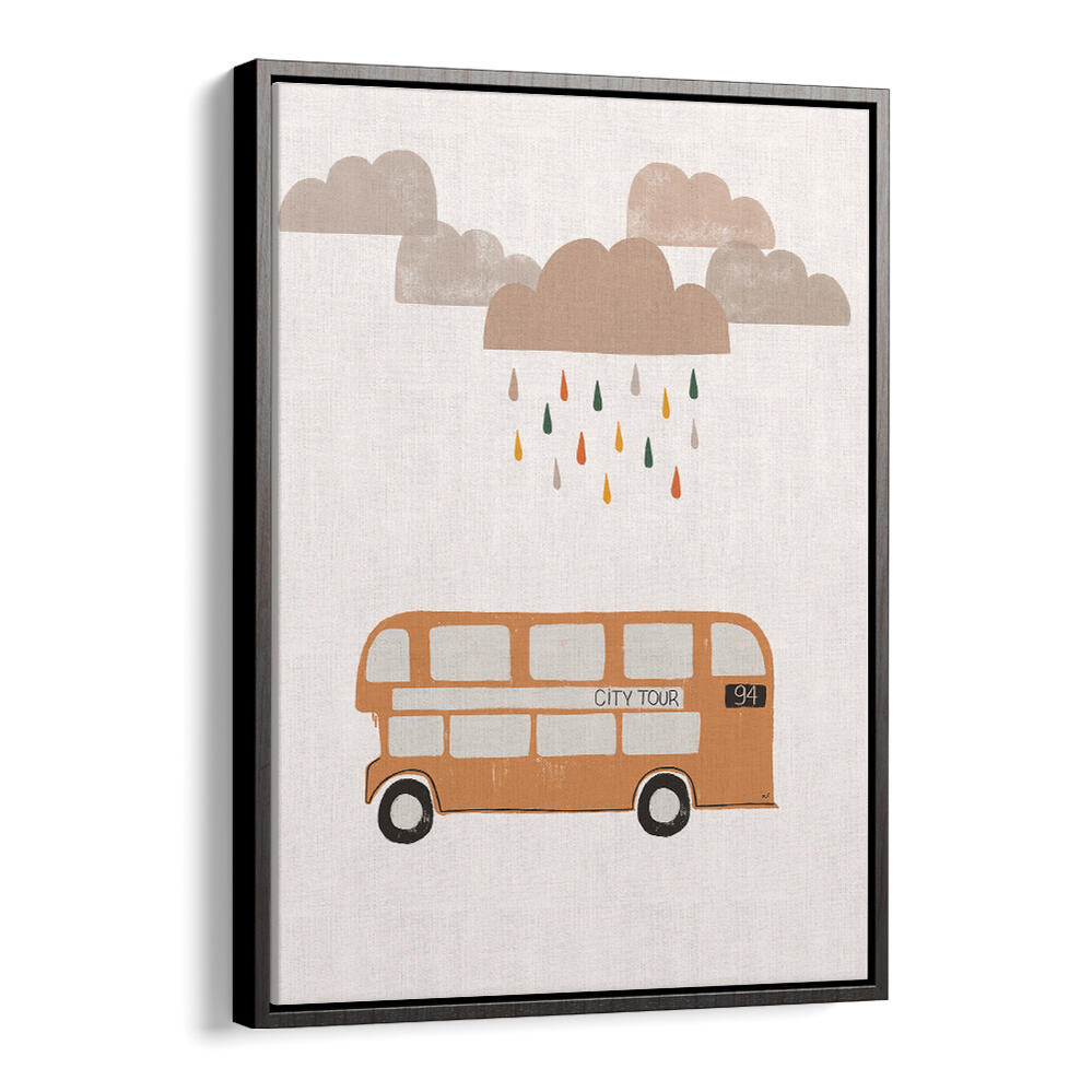 ORANGE BUS , KIDS ROOM PAINTINGS