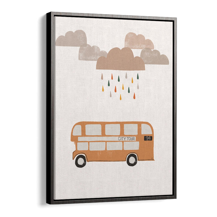 ORANGE BUS , KIDS ROOM PAINTINGS