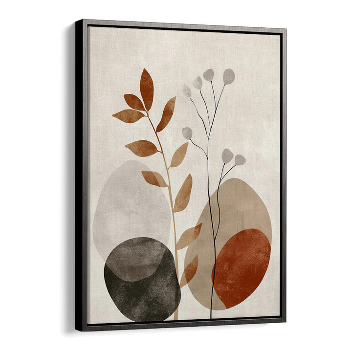 POSTER EARTHY GEO VIII , FLORAL FLOWER PAINTINGS