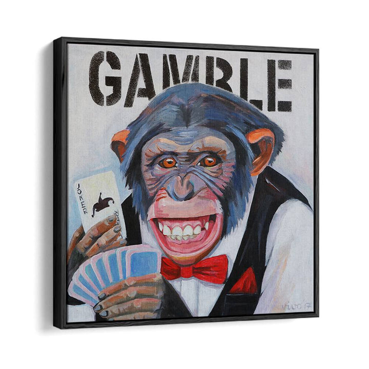 Vibrant PRIMATE'S POKER FACE, COMIC POSTERS showcase a playful monkey in a tuxedo, perfect for comic art lovers.