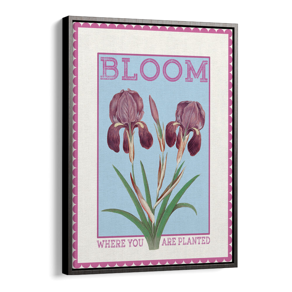 PURPLE IRISES BLOOM QUOTE