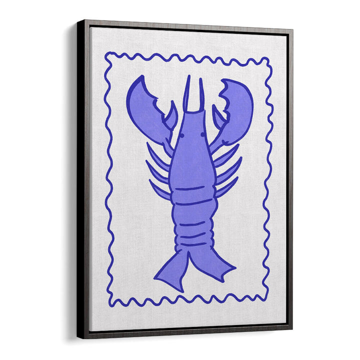 PURPLE LOBSTER STAMP , KIDS ROOM PAINTINGS