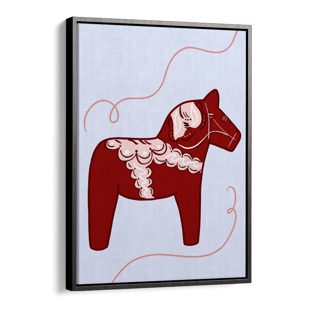 RED HORSE WHIMSY , KIDS ROOM PAINTINGS