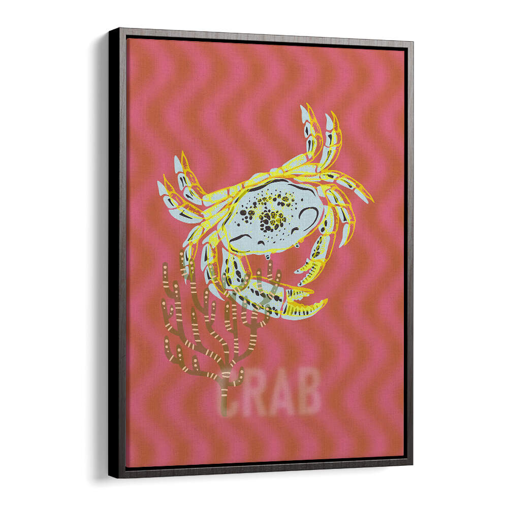 Crab artwork from the SEA LIFE JOY I, BEACH PAINTINGS collection adds a coastal vibe to any room.