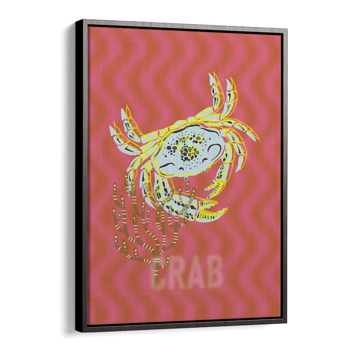 Crab artwork from the SEA LIFE JOY I, BEACH PAINTINGS collection adds a coastal vibe to any room.