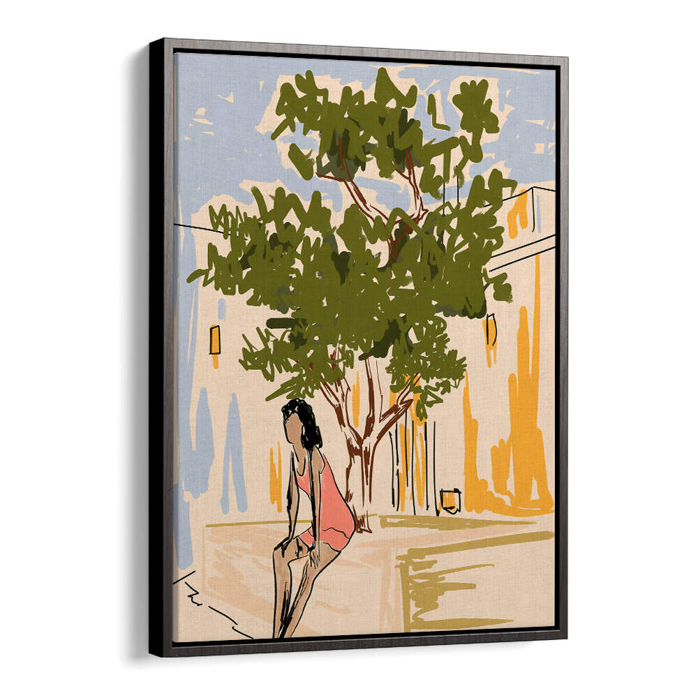 SERENE COURTYARD PAUSE , FASHION POSTERS