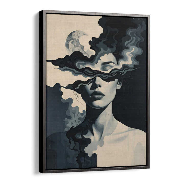 SHE WHO SEES IN SHADOWS , SURREAL ART PRINTS