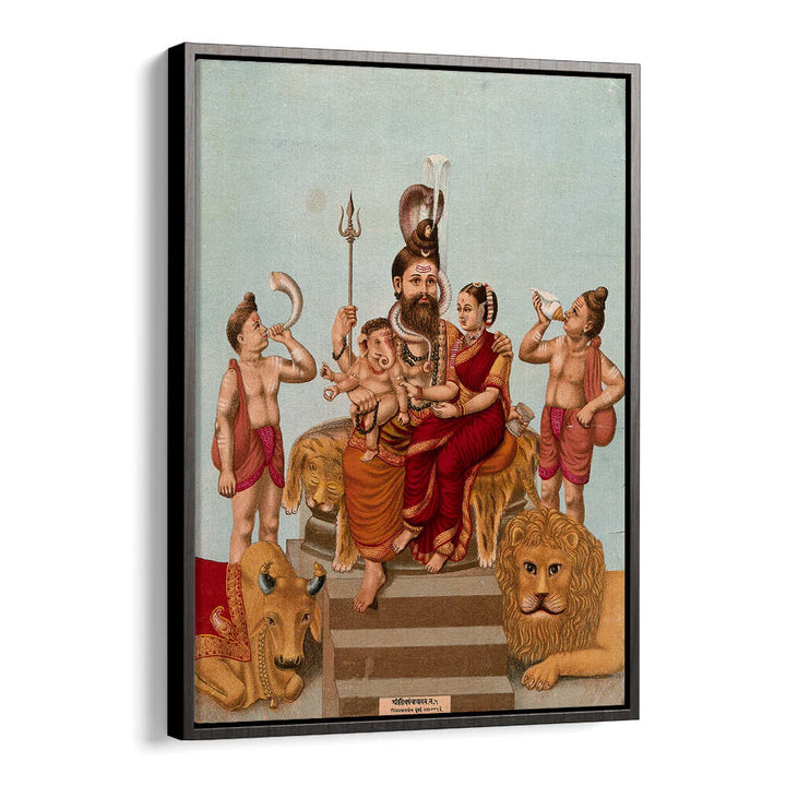 SHIVA ENTHRONED WITH HIS FAMILY