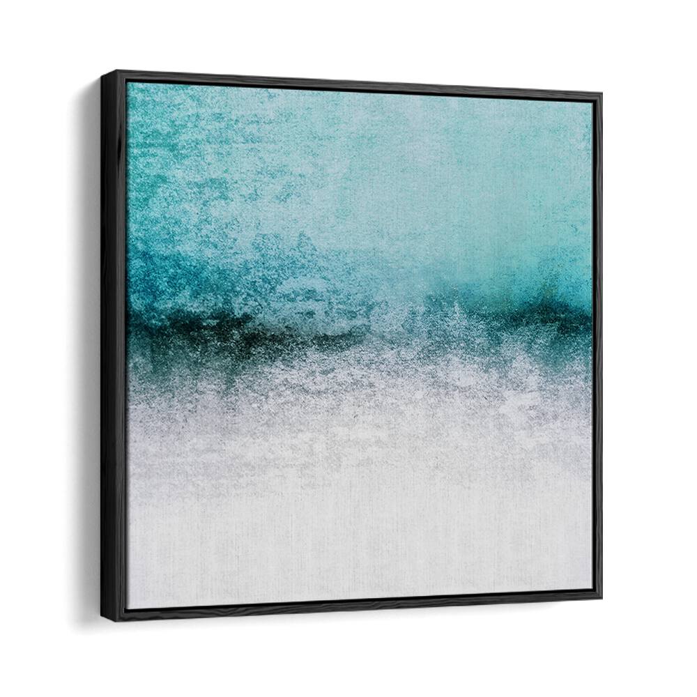 Captivating SNOWDREAMER TEAL STRIGEL, ABSTRACT PAINTINGS featuring a serene blend of colors for modern decor.