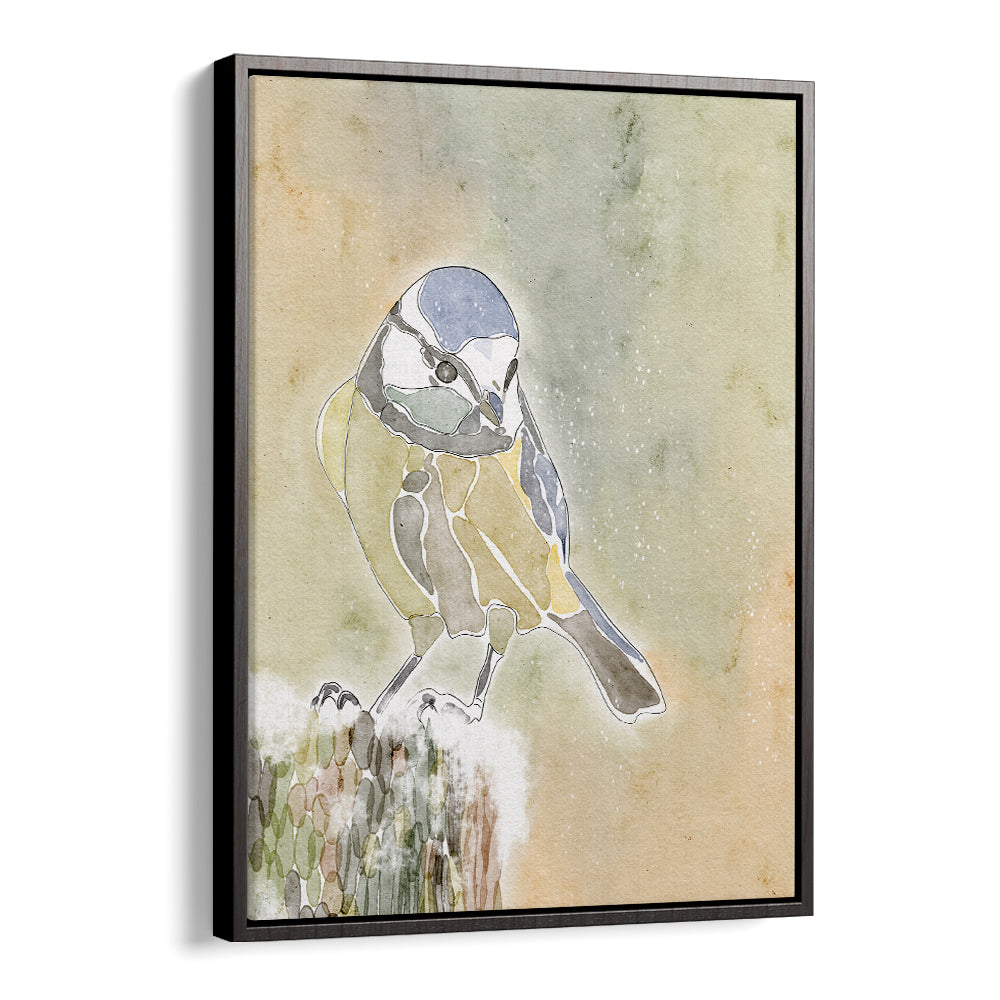 SNOWY BLUE TIT