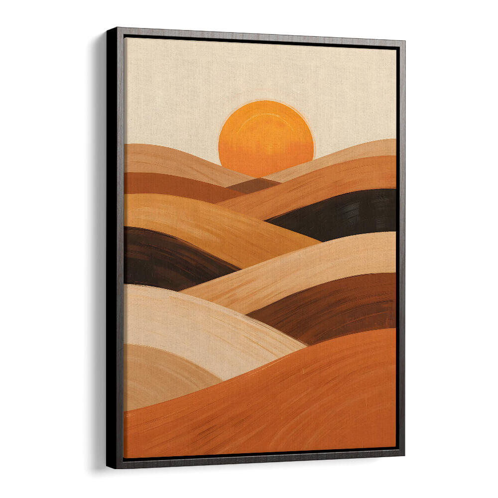SOFT SAND WAVES AT SUNSET , LANDSCAPE PAINTINGS