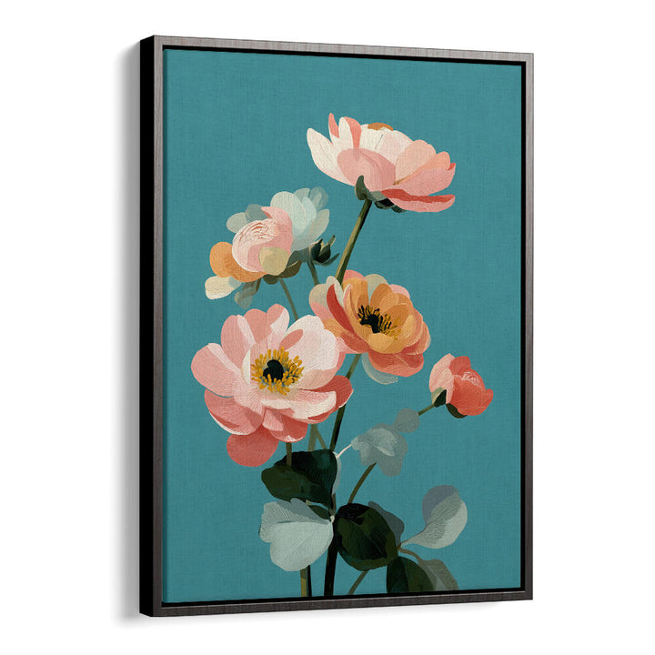 SOFT SPRING BOTANICALS , FLORAL FLOWER PAINTINGS