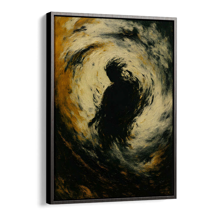 SOLITARY WHITE DRESS , EXPRESSIONISM PAINTINGS