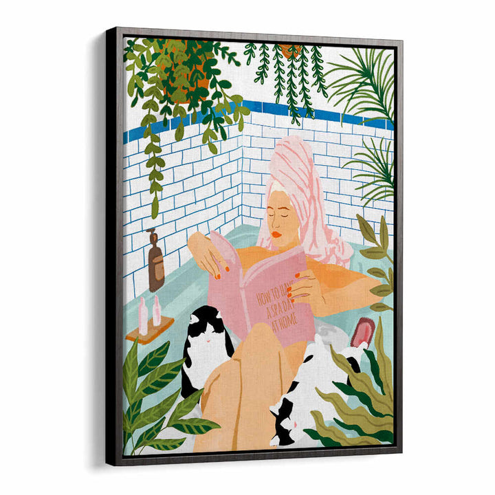 SPA DAY AT HOME , PORTRAITS & FIGURATIVE ILLUSTRATIONS