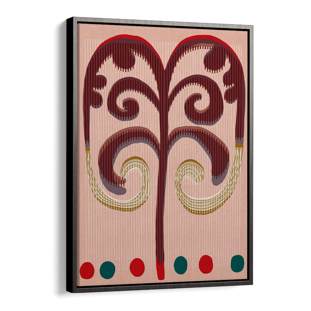 SPIRALING FRONDS , BOHO ART PAINTINGS