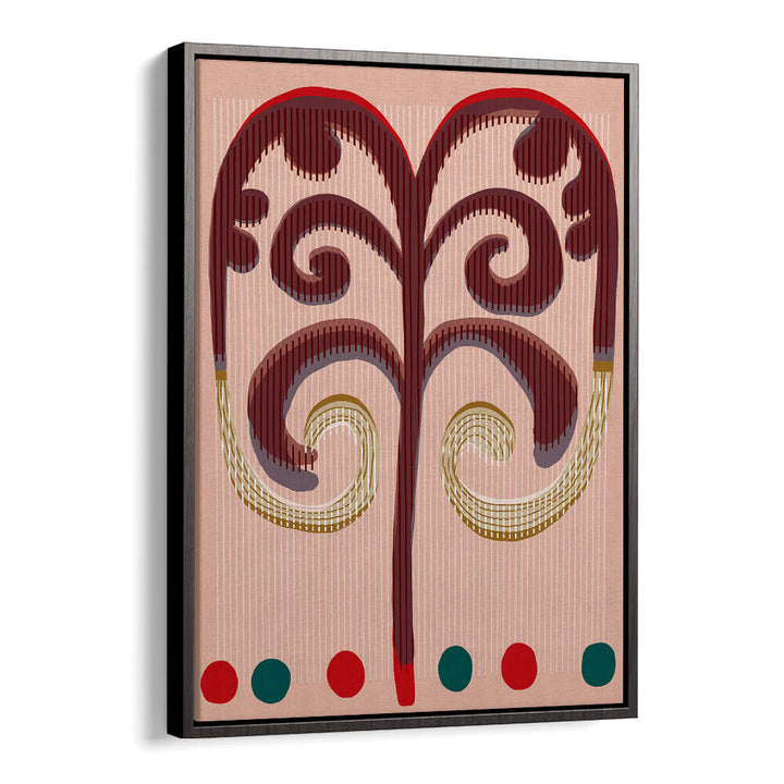 SPIRALING FRONDS , BOHO ART PAINTINGS