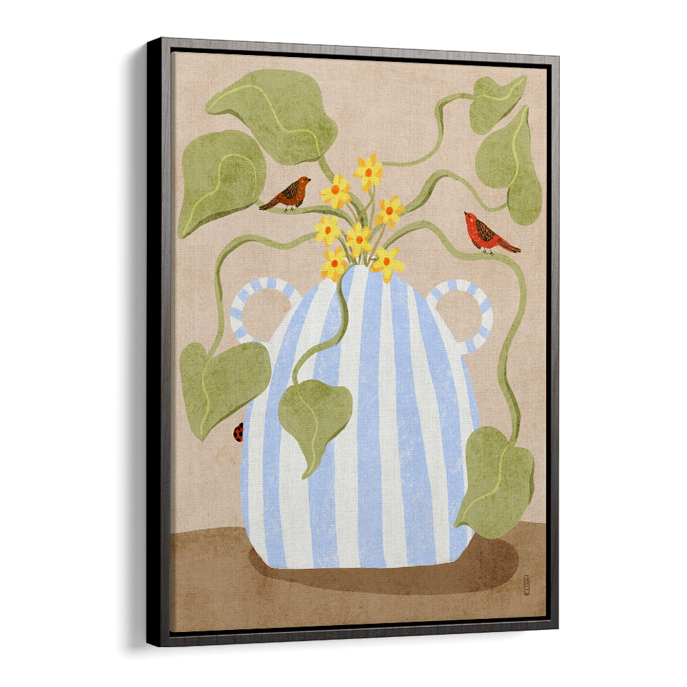 SPRING FLOWERS AND BIRDS