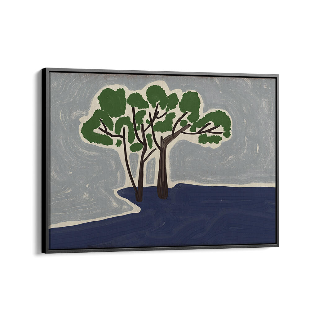 STYLIZED TREES X , FLORAL FLOWER PAINTINGS