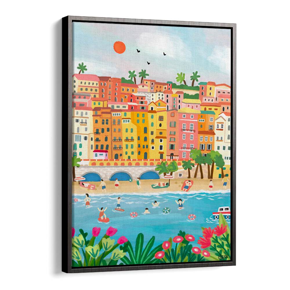 SUMMER IN MENTON , TRAVEL POSTERS