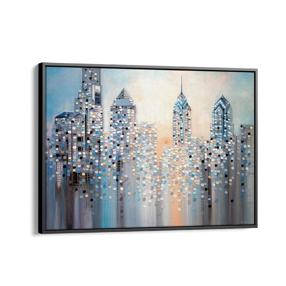 SUNRISE IN PHILADELPHIA , MODERN IMPRESSIONISM PAINTINGS