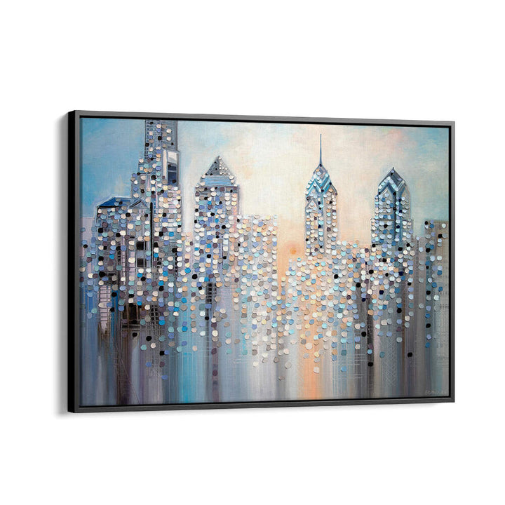 SUNRISE IN PHILADELPHIA , MODERN IMPRESSIONISM PAINTINGS