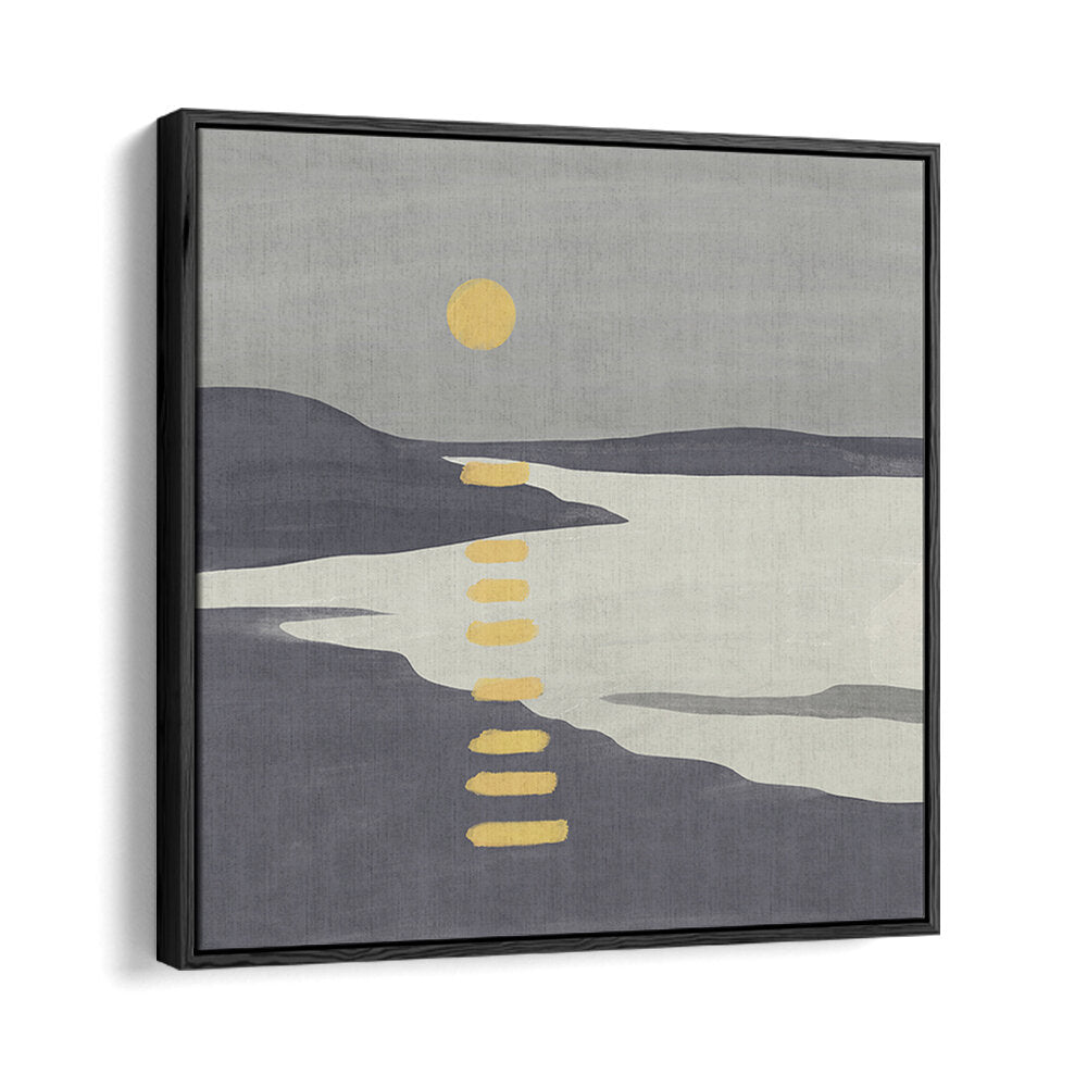 SUNSET OVER TRANQUIL LAKE , LANDSCAPE PAINTINGS