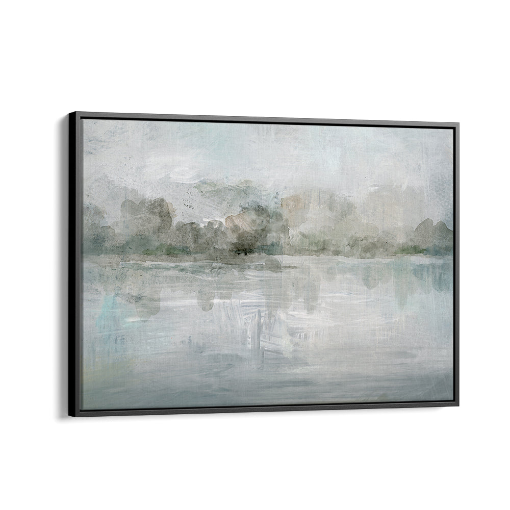 Serene TRANQUIL MISTY LAKE, LANDSCAPE PAINTINGS brings calm and reflection to your living space with nature's beauty.