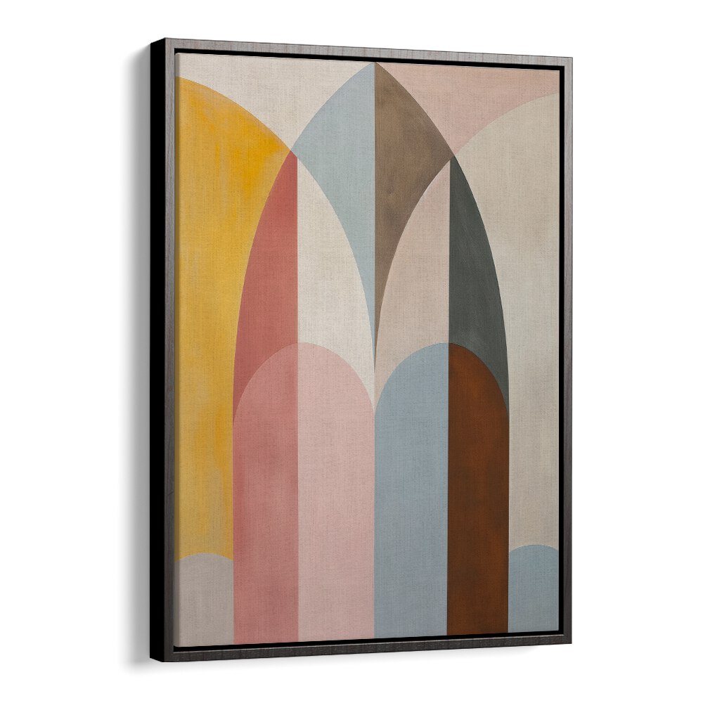 Stylish geometric art print, "THE ARCH, GEOMETRIC ART PRINTS," showcasing vibrant colors and modern design.