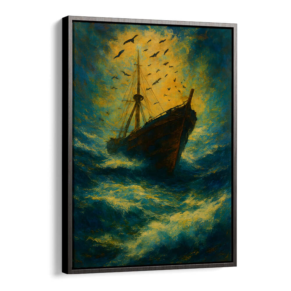 THE LAST DESCENT , EXPRESSIONISM PAINTINGS