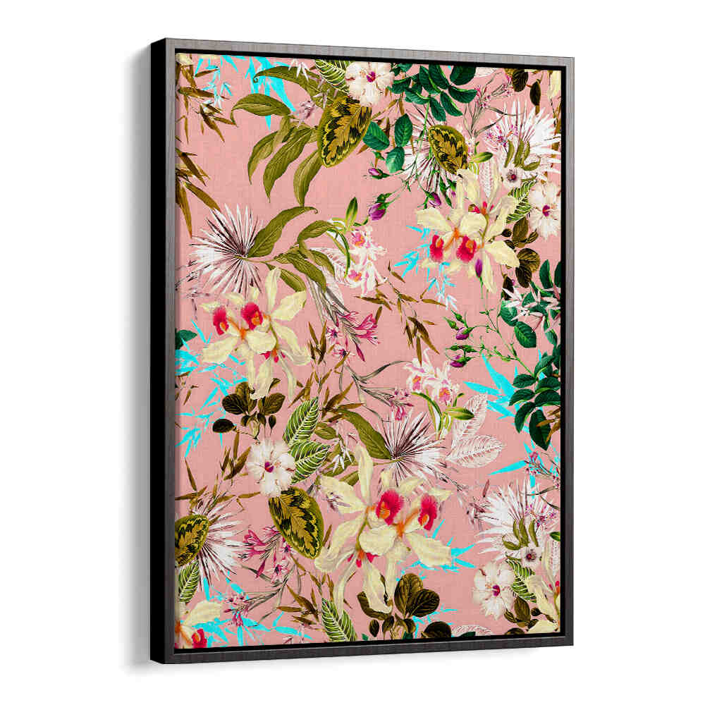 TROPICAL PINK ORCHIDS , FLORAL FLOWER PAINTINGS