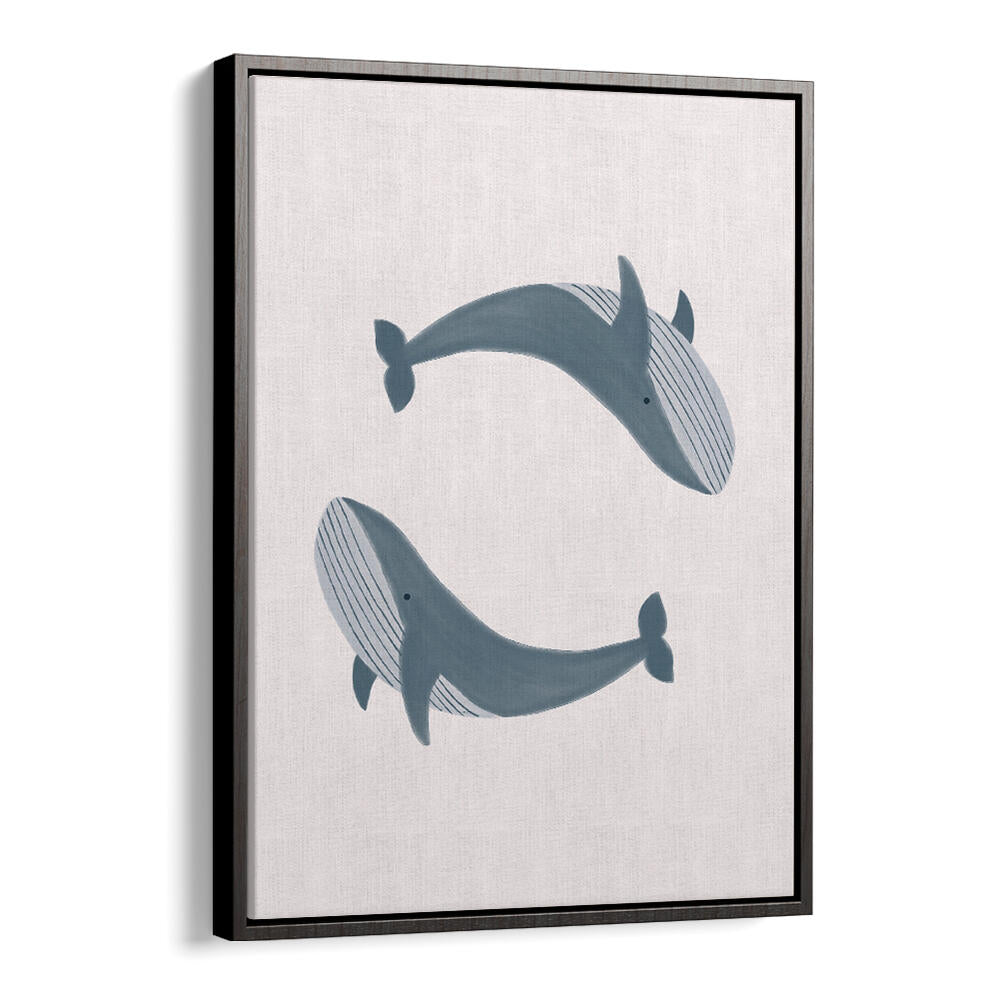 TWO WHALES , KIDS ROOM PAINTINGS