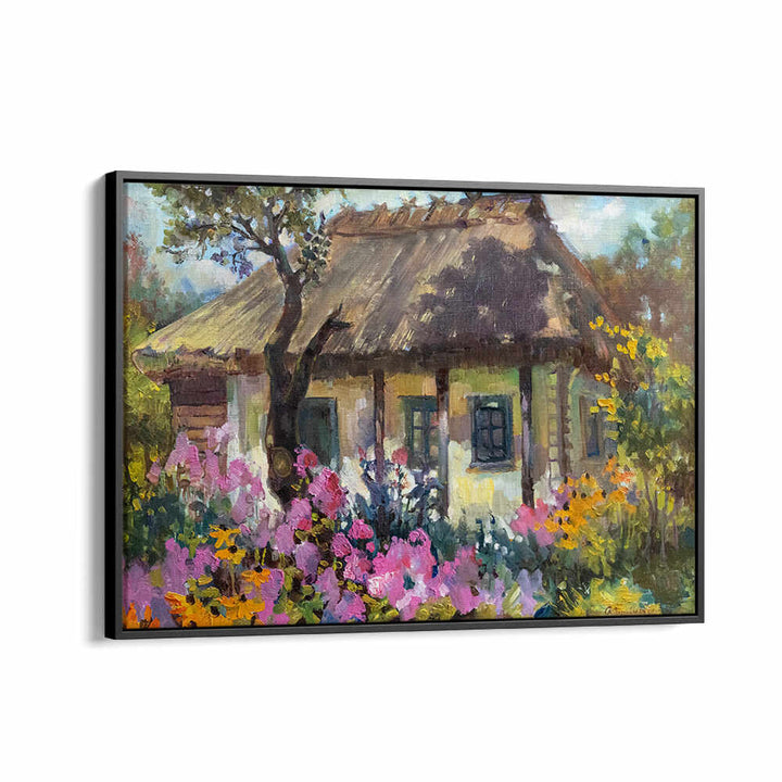 INDIAN HUT ,INDIAN ART PAINTINGS