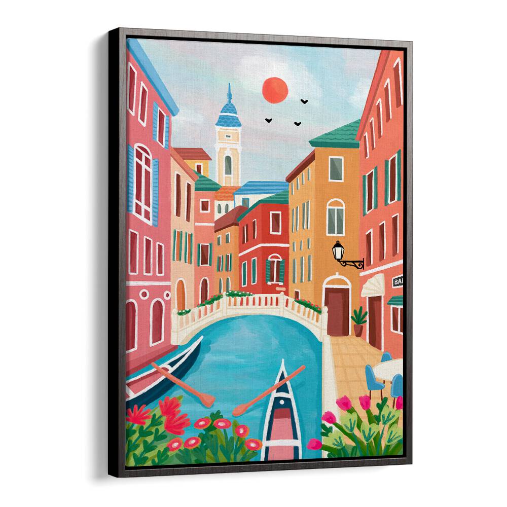 VENICE CANAL SUNRISE STROLL , TRAVEL POSTERS