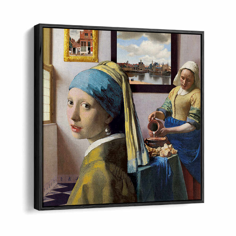 VERMEER'S GIRLS , ALTERED ART PRINTS