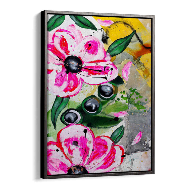 VIBRANT PINK FLOWERS BT , FLORAL FLOWER PAINTINGS