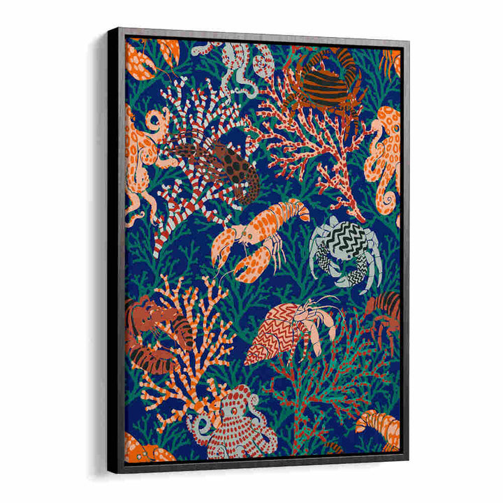 Colorful marine life in the VIBRANT CORAL II, BEACH PAINTINGS captures the essence of serene coastal living.
