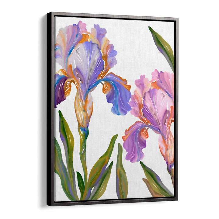 WATERCOLOR IRIS , FLORAL FLOWER PAINTINGS