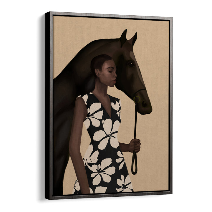WOMAN WITH HORSE, SURREAL ART PRINTS