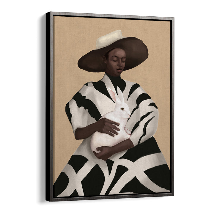 WOMAN IN STRIPES, SURREAL ART PRINTS