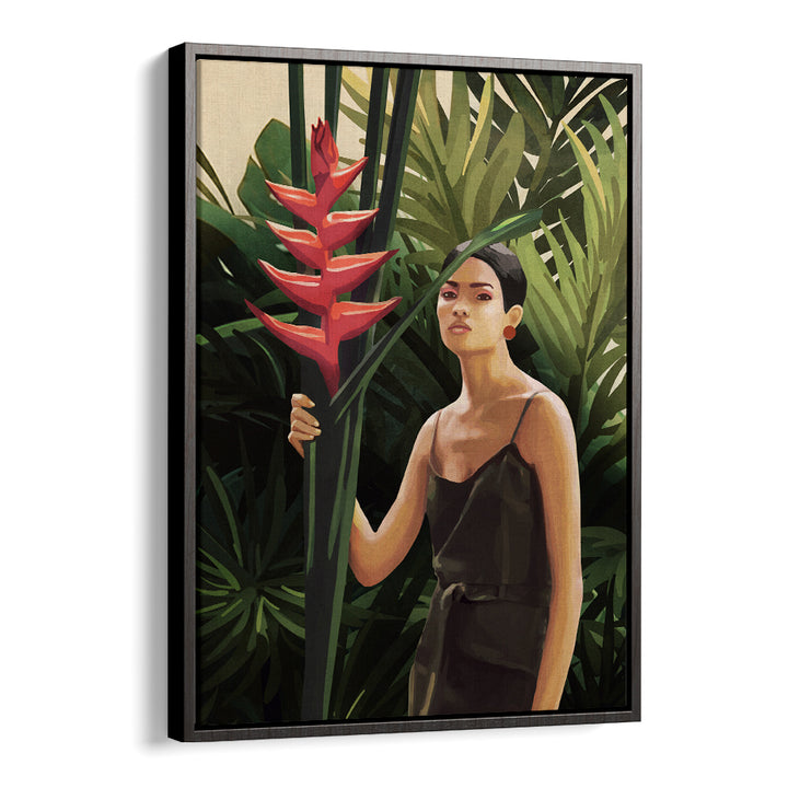 WOMAN IN TROPICAL FOREST, SURREAL ART PRINTS
