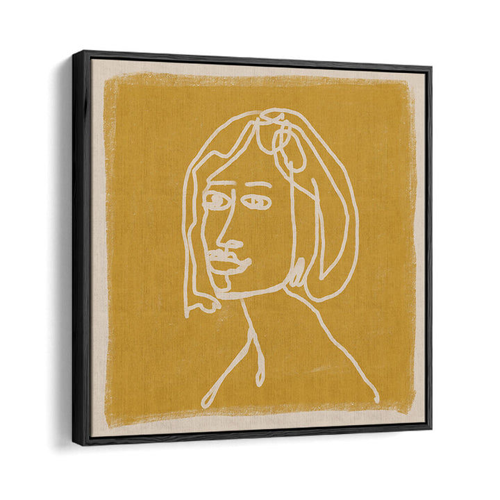 WOMAN IN GOLDS , LINE ART PAINTINGS