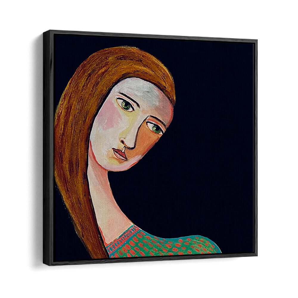 WOMAN LOOKING , PORTRAITS & FIGURATIVE ILLUSTRATIONS