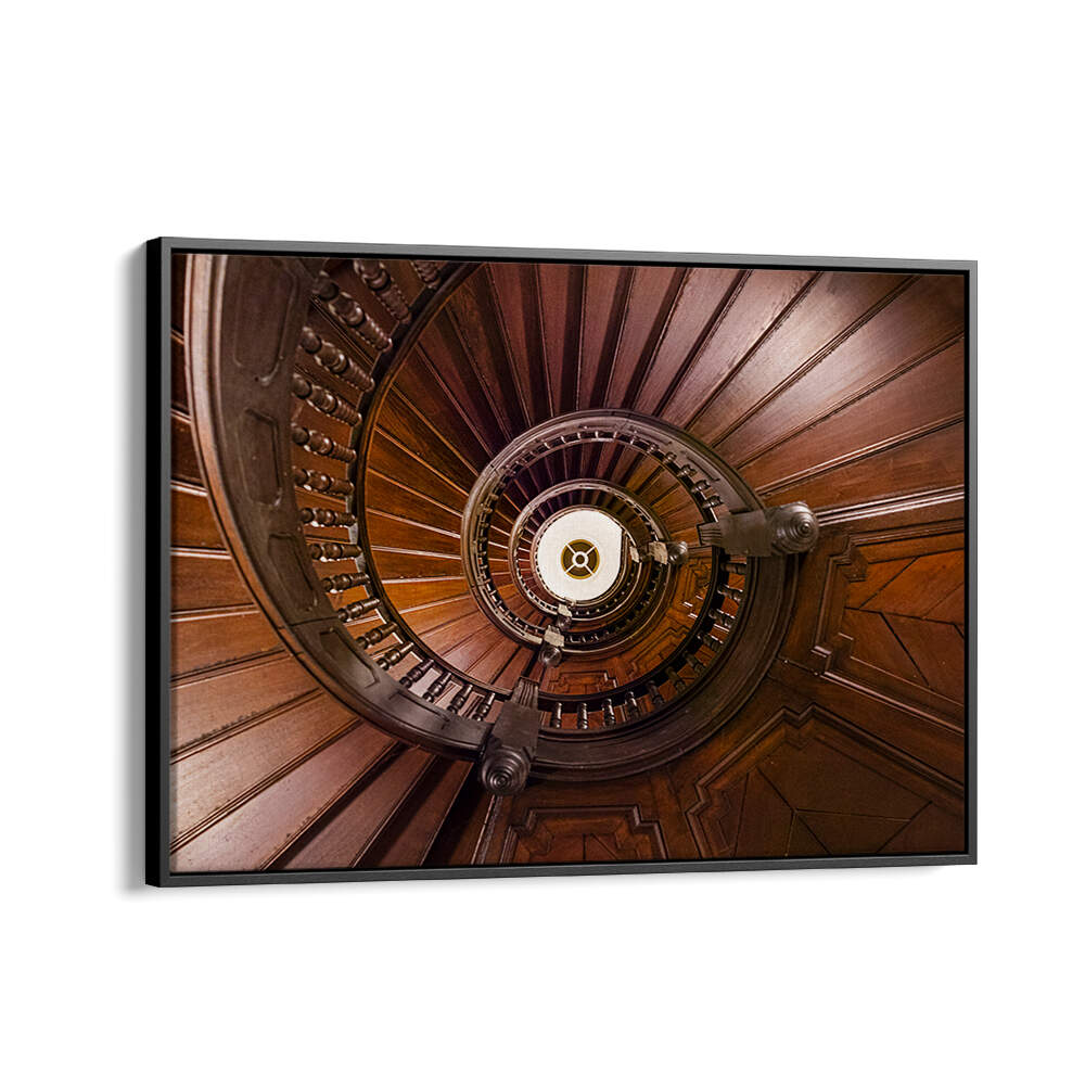 WOODEN SPIRAL STAIRCASE