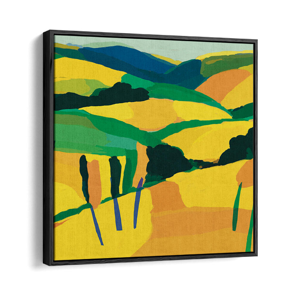 YELLOW GOLDEN HILL , LANDSCAPE PAINTINGS