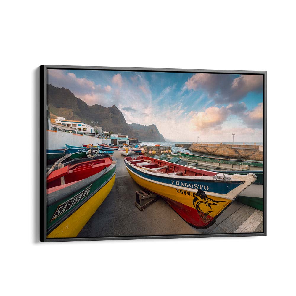 COLORED BOATS BY STEFAN HEFELE , LANDSCAPE PHOTO PRINTS